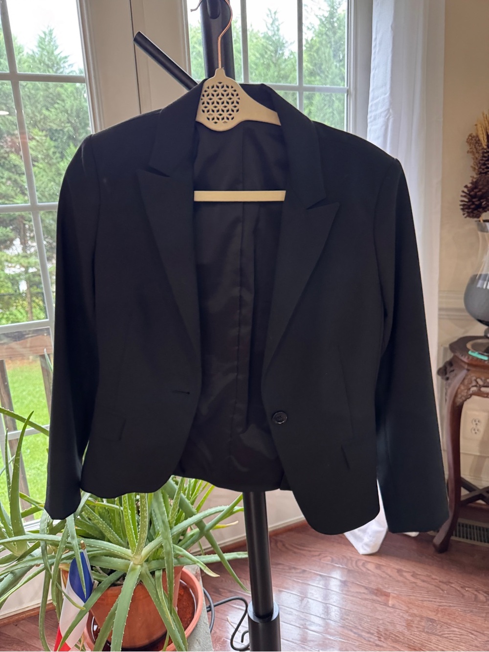 Express Black Women's Single-Button Blazer